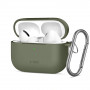 Tech-Protect Silicone Hook ovitek za Apple AirPods Pro 3, olivno zelena