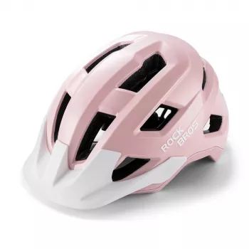 Rockbros LK-67 mladinska kolesarska čelada z odstranljivim vizirjem 54–58 cm, roza