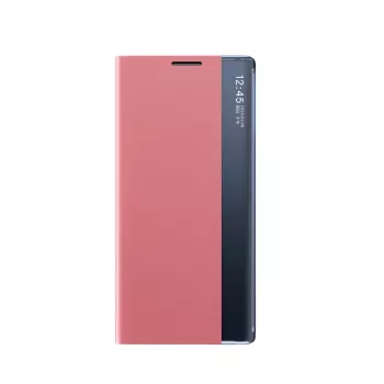 Hurtel New Sleep ovitek za Samsung Galaxy S25 Ultra s pokrovom na preklop in stojalom, roza