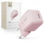 Tech-Protect NCM25 stenski polnilnik USB-C PD 25W, Baby Pink