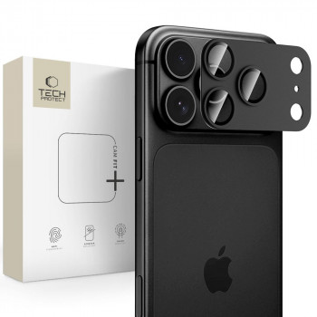 Tech-Protect Camfull Fit+ pokrov kamere za Apple iPhone 18 Pro Max, črno