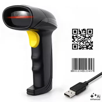 Qoltec Precision bralnik črtnih kod 1D 2D, QR, EAN, USB