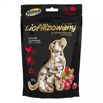 Hilton liofilizirana pasja poslastica s piščancem in brusnico, 50 g