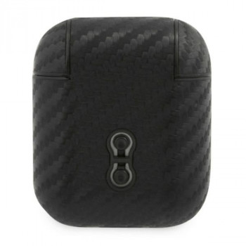 BMW BMA2WMPUCA PU Carbon M Collection ovitek za Apple AirPods 1/2, črn
