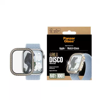 PanzerGlass Fullbody zaščitna folija za zaslon za Apple Watch 2025 42 mm, Disco Gold (PG88079)