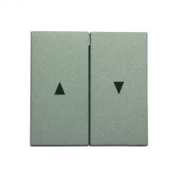Gira 029426 stikalo za žaluzije z puščicami, System 55, aluminij