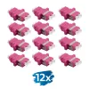 LogiLink FA02LC8 optični adapter LC dupleks, 12 kosov, s prirobnico, vijoličen