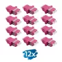 LogiLink FA02LC8 optični adapter LC dupleks, 12 kosov, s prirobnico, vijoličen