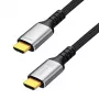 LogiLink CH0126 HDMI kabel, A/M na A/M, 8K/60 Hz, 48 Gbps, kovina, najlon, črno-siv, 10 m