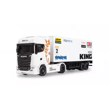 Amewi Mini-Scania 730 S s prikolico 1:64 RTR, bel (22784)