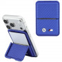 BMW M Carbon Metal Logos MagSafe denarnica, modra
