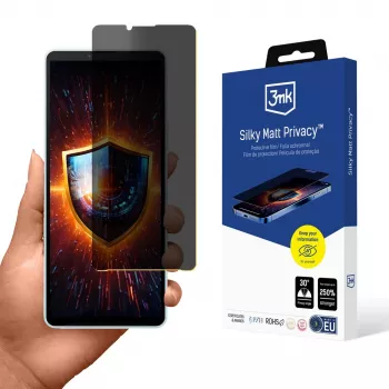 3MK Silky Matt Privacy mat zaščitna folija za zaslon z zasebnostjo za Sony Xperia 10 VI