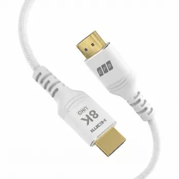 EFB Elektronik HDMI-21-00012 HDMI kabel Ultra High Speed, 8K60Hz, 48 Gbit/s, 3 m, bel, združljiv s HDMI 2.1/2.0