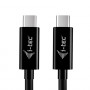 i-tec USB-C polnilni kabel, 1,8 m, USB Power Delivery do 100 W, črn