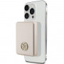 Guess GUPBM5AL4DMD 4G Strassed Metal Logo MagSafe indukcijska powerbank 5000 mAh, 15W, zlata