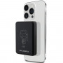 Karl Lagerfeld KLPBM5KIOTTGK indukcijska powerbank 5000 mAh 15W, Outline Ikonik, MagSafe, črna