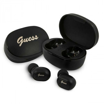 Guess GUTWST30BK brezžične ušesne slušalke TWS s priklopno postajo, Bluetooth 5.0, črne