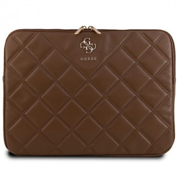 Guess Quilted 4G zaščitni ovitek za prenosnik GUCS14ZPSQSSGW 14 inch, rjav
