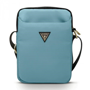 Guess GUTB10NTMLLB Nylon Triangle Logo ovitek za tablice do 10,2 inch, moder