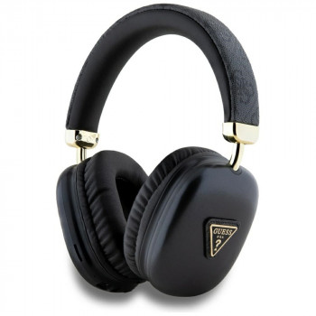 Guess 4G Triangle Logo brezžične naglavne slušalke, Bluetooth 5.3, črne