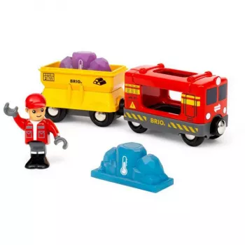 RAVENSBURGER BRIO World tovorni vlak z vagonom za menjavo barve